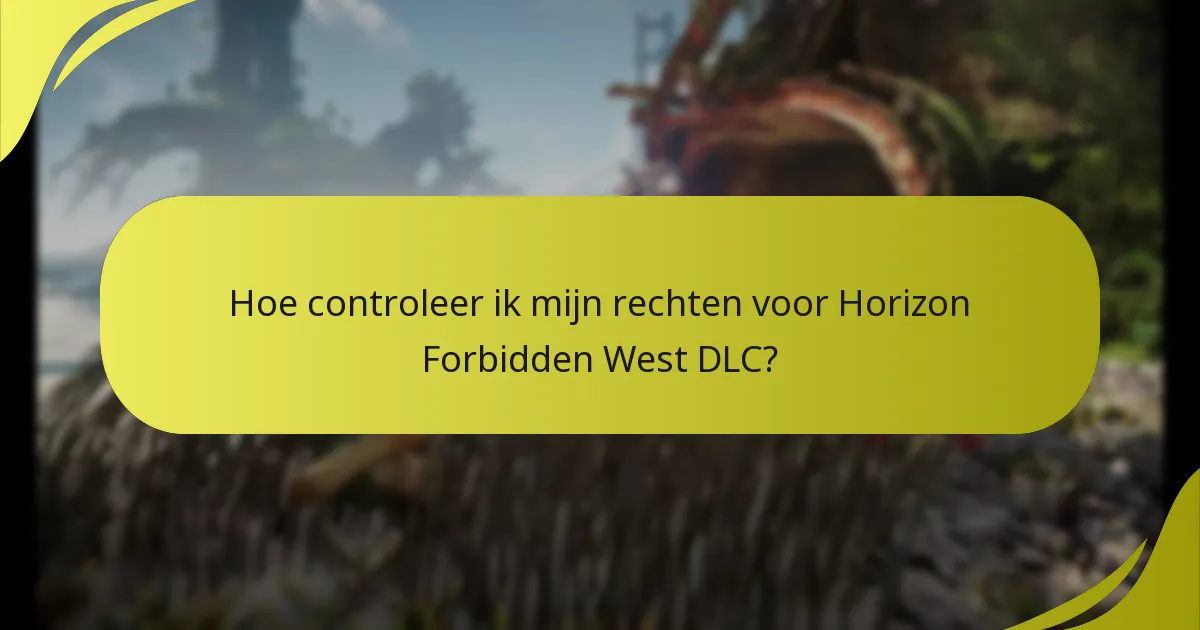 Hoe download ik Horizon Forbidden West DLC?