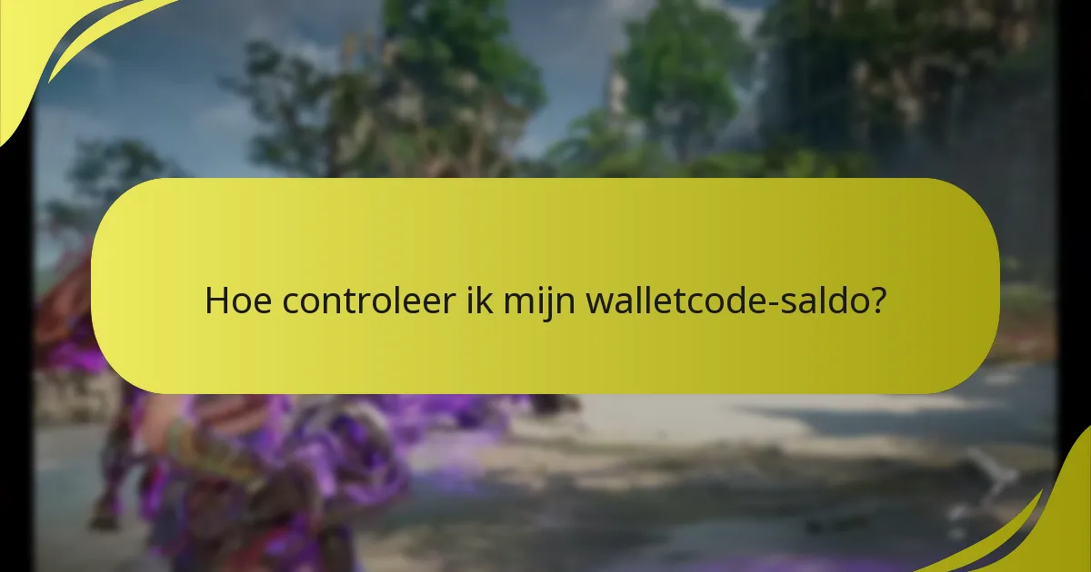 Hoe controleer ik mijn walletcode-saldo?
