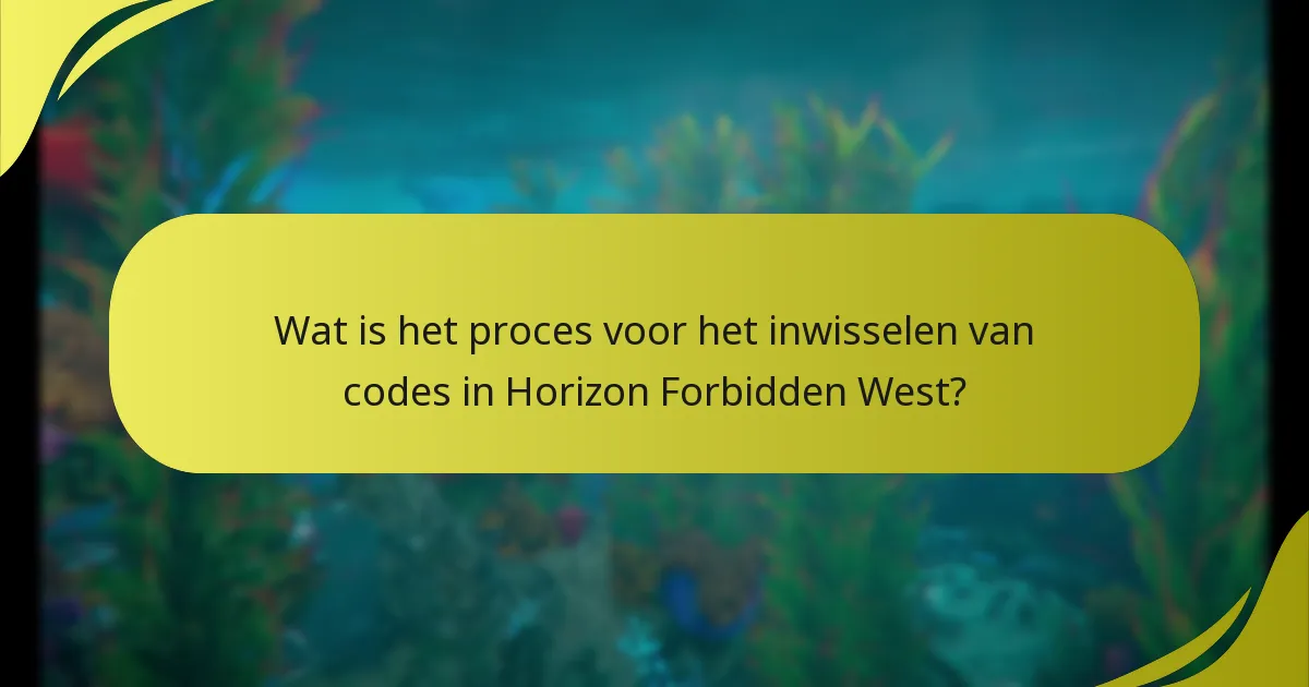 Welke digitale items kan ik inwisselen met codes in Horizon Forbidden West?